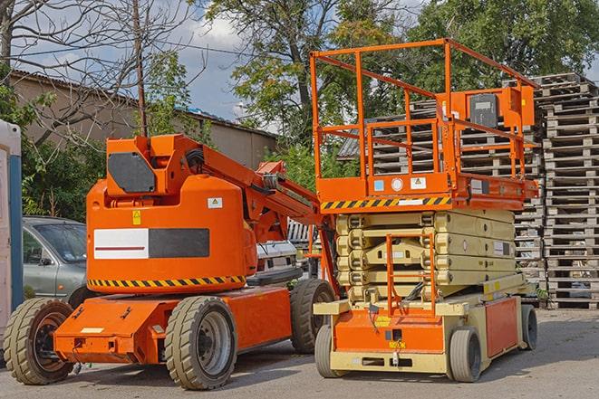 industrial forklift lifting heavy loads in warehouse in Belvedere Tiburon, CA